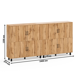 Две тумбы-комода с дверками РВК 126-1204