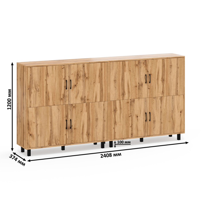 Комоды, Две тумбы-комода с дверками РВК 126-1204