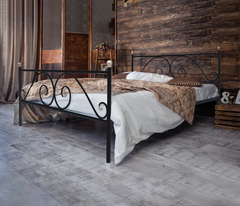 Кованые кровати, Кованая кровать Анталия 1.6 с двумя спинками