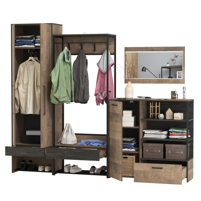 Прихожие, Прихожая модульная в стиле лофт Трувор № 234