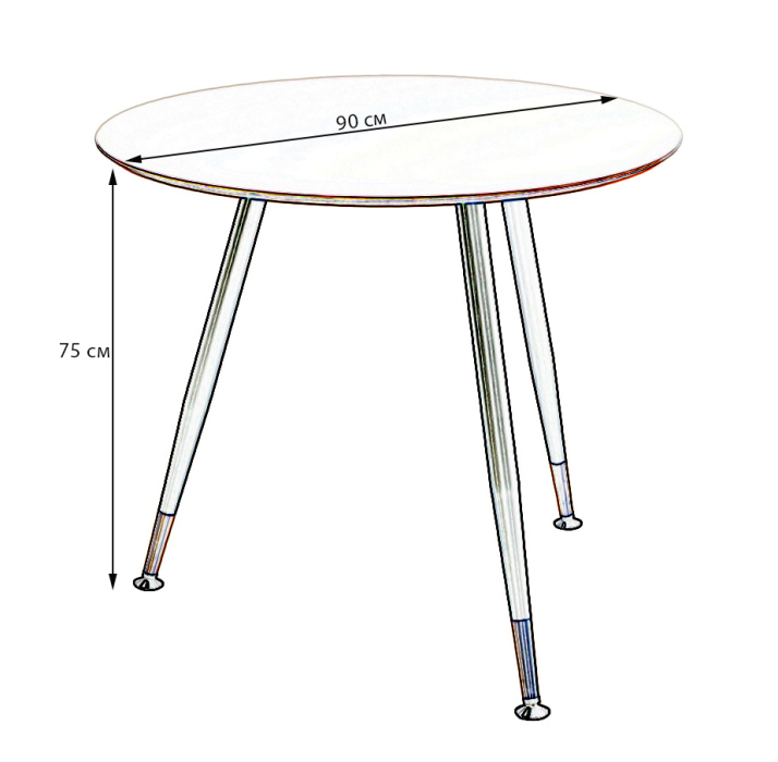 Обеденные столы, Стол Месси Legno R90