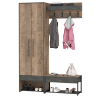 Прихожие, Прихожая Трувор с обувницей с сиденьем и вешалкой для одежды