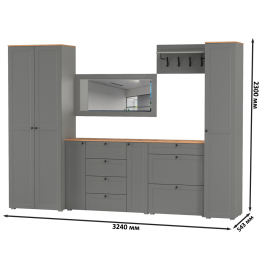 Мебельная стенка для прихожей Остин № 61
