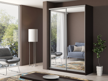 Шкаф купе 2-х дверный Айсберг 170 зеркало