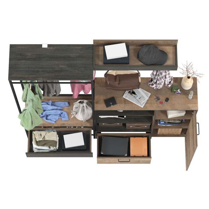 Прихожая, Прихожая с вешалкой для одежды и тумбой-комодом Трувор