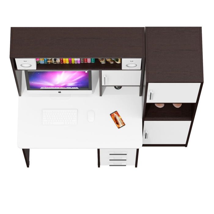 Прямые компьютерные столы, Компьютерный стол с колонкой СК-9