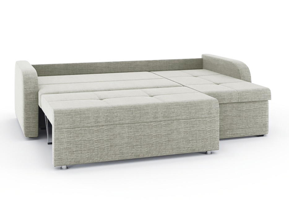 Диваны угловые в гостиную, Диван-кровать угловой Мини Люкс трехсекционная еврокнижка, рогожка Люкс