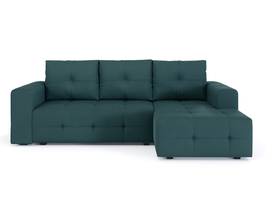 Диваны угловые в гостиную, Диван-кровать угловой Прадо, еврокнижка, велюр