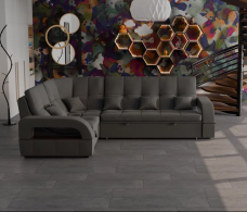 Диваны угловые в гостиную, Модульный диван Майами-3,микровелюр,антивандальная и водостойкая ткань,венеция