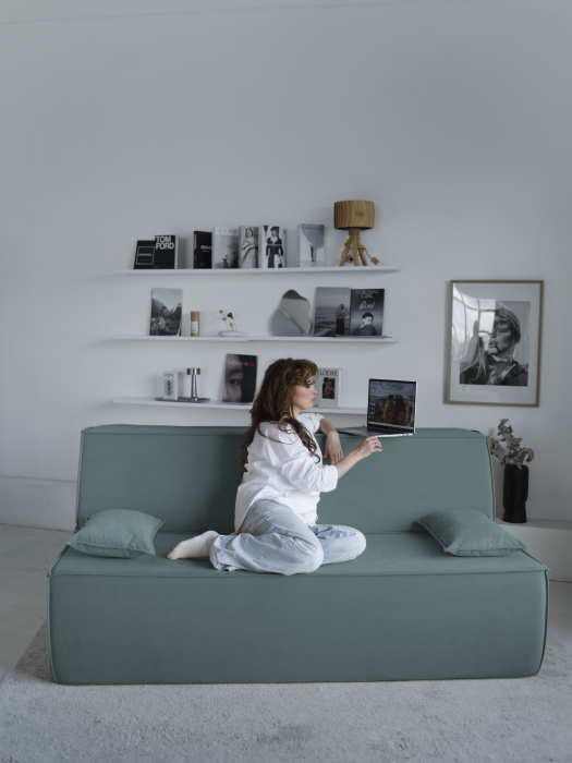 Бескаркасные диваны, Диван бескаркасный Клайд, велюр