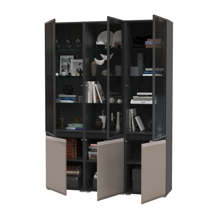 Витрины, Горка в гостиную с с тремя стеклянными дверками Сидней 13.201