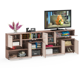 Широкая ТВ тумба Мебельный двор С1-1400