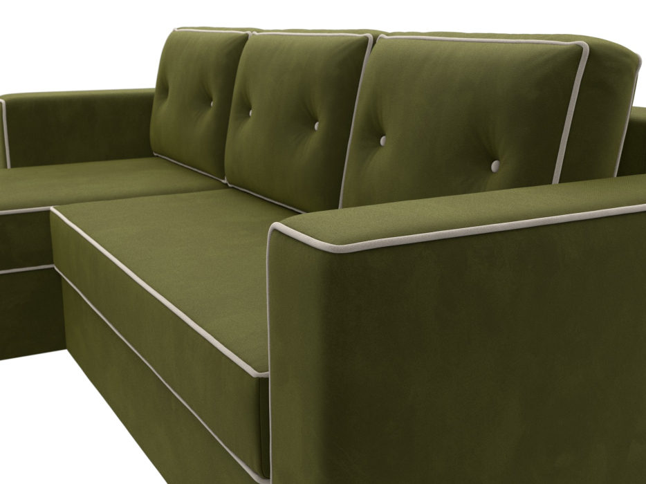 Диваны угловые в гостиную, Угловой диван Принстон левый угол, микровельвет