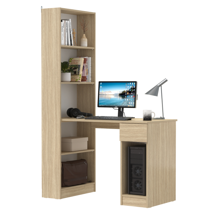 Прямые компьютерные столы, Компьютерный стол со стеллажом открытым Лайт 10.01