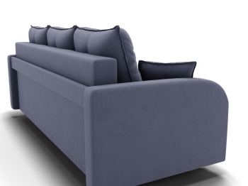 Прямой диван Генри,НПБ,еврокнижка,велюр