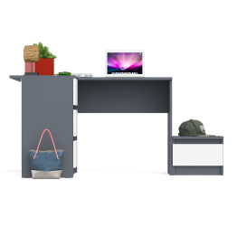 Компьютерный стол угловой Мори МС-16 левый и тумбочка на 400