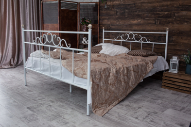 Кованая кровать Сандра1.8 с двумя спинками