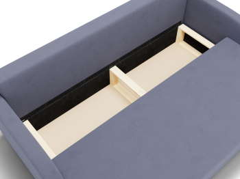 Прямой диван Генри,НПБ,еврокнижка,велюр