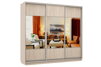 Шкаф-купе Премьер Лайт 55 (05;05;05) трехдверный