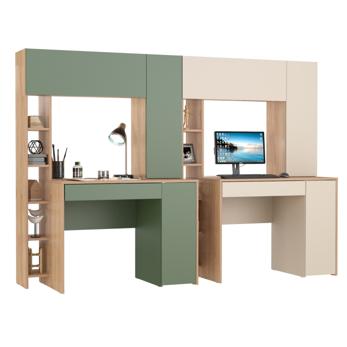 Прямые компьютерные столы, Комплект из рабочих столов Mobi Комфорт 12.71