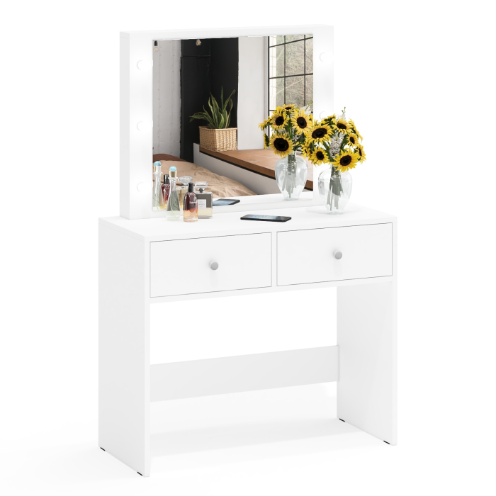 С зеркалом, Стол туалетный с подсветкой СТ-5