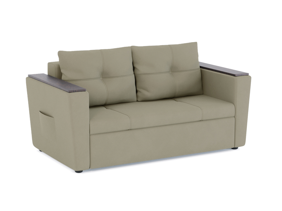 Диваны еврокнижки, Диван-кровать Дубай Майами еврокнижка-трехсекционная, велюр