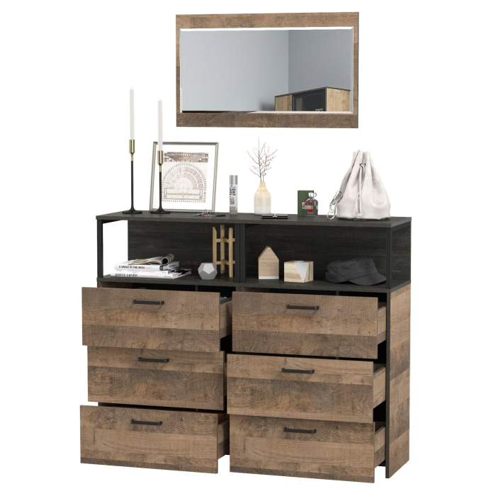 Прихожие, Два комода с ящиками Трувор 13.307.02 и зеркало