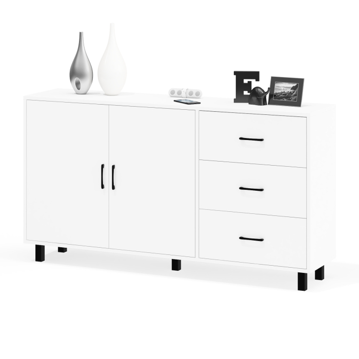 Комоды, Широкий тумба-комод с ящиками и дверками РВК 123-1604