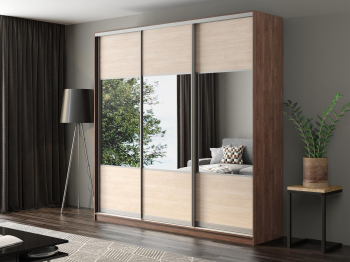 Шкаф-купе Айсберг 250 ШАМОНИ ТЕМНЫЙ (шамони светлый/комбинированный)