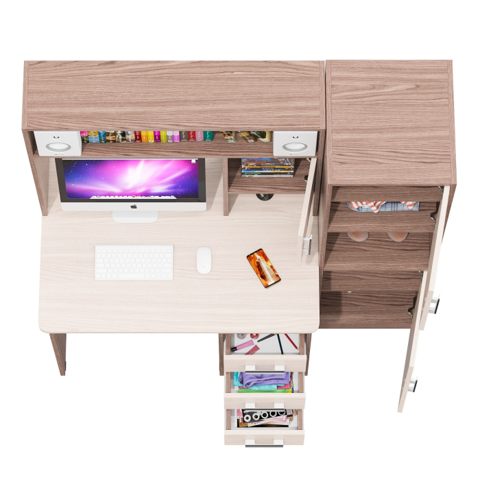 Прямые компьютерные столы, Компьютерный стол с колонкой СК-9