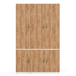 Глубокий шкаф платяной и пенал для одежды Лидер-8