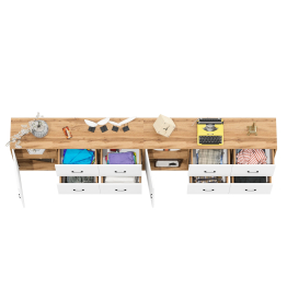 Два комода-тумбы с выдвижными ящиками и дверками РВК 125-1504