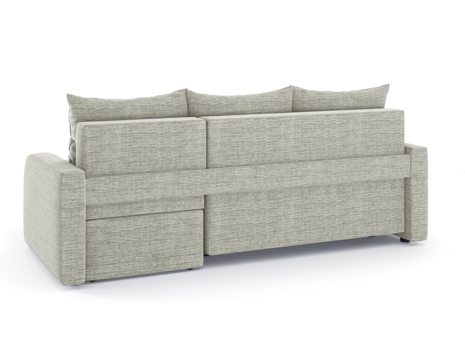 Диваны угловые в гостиную, Диван-кровать угловой Мини Люкс трехсекционная еврокнижка, рогожка Люкс