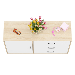 Комод-тумба три ящика и дверка РВК 122-1204