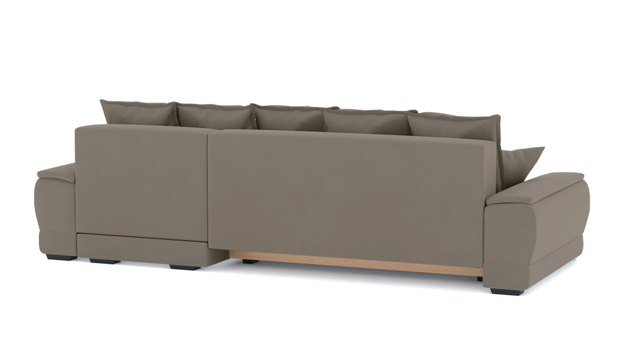 Диваны угловые в гостиную, Диван-кровать угловой Нордвикс ПБ, велюр