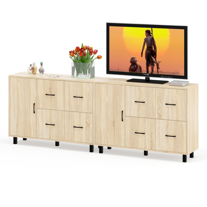 ТВ-тумбы, Два комода РВК 125-1204 с дверкой и 4-мя ящиками