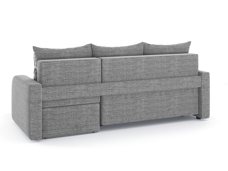 Диваны угловые в гостиную, Диван-кровать угловой Мини Люкс трехсекционная еврокнижка, рогожка