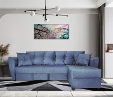 Диваны угловые в гостиную, Диван угловой  Амстердам 160, велюр