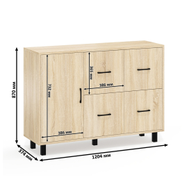 Комод-тумба РВК 125-1204