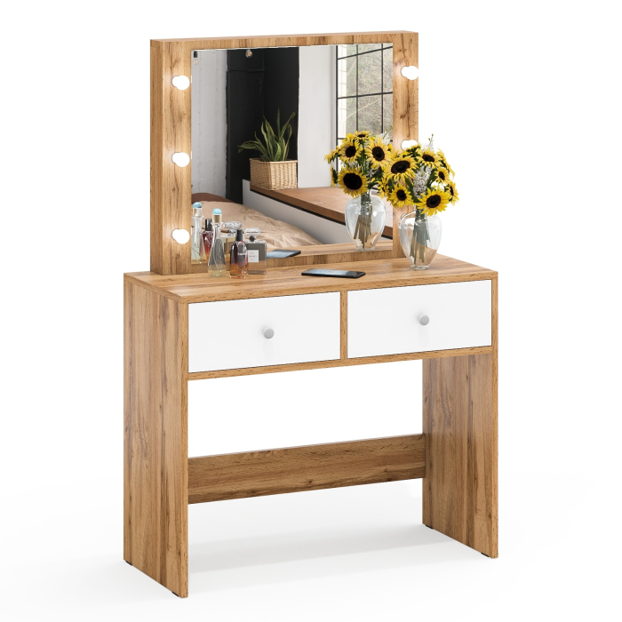 С зеркалом, Стол туалетный с подсветкой СТ-5