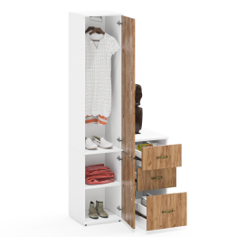 Тумба три ящика и пенал 21Б Лидер-8