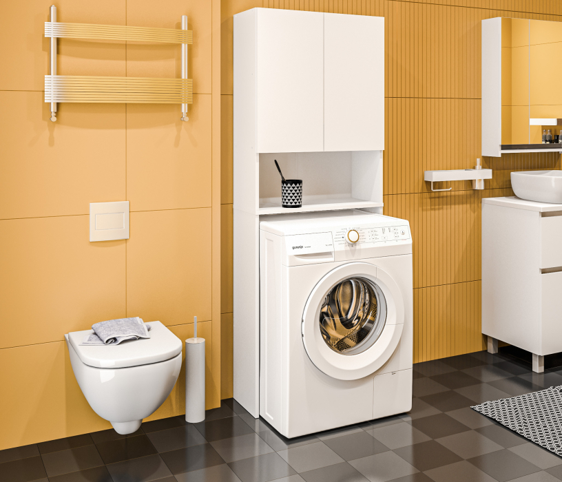 Стеллажи, Стеллаж Альфа СБ-3485 Белый