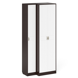 Пенал в прихожую и шкаф две двери П-6 МДФ фрезеровка прованс