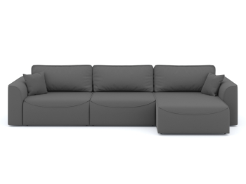 Диван-кровать угловой Рафаэль 3 секции еврокнижка НПБ, велюр