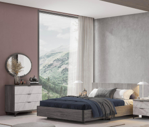 Кровать 1,6 Шаде КР-291-16-16, черный ясень