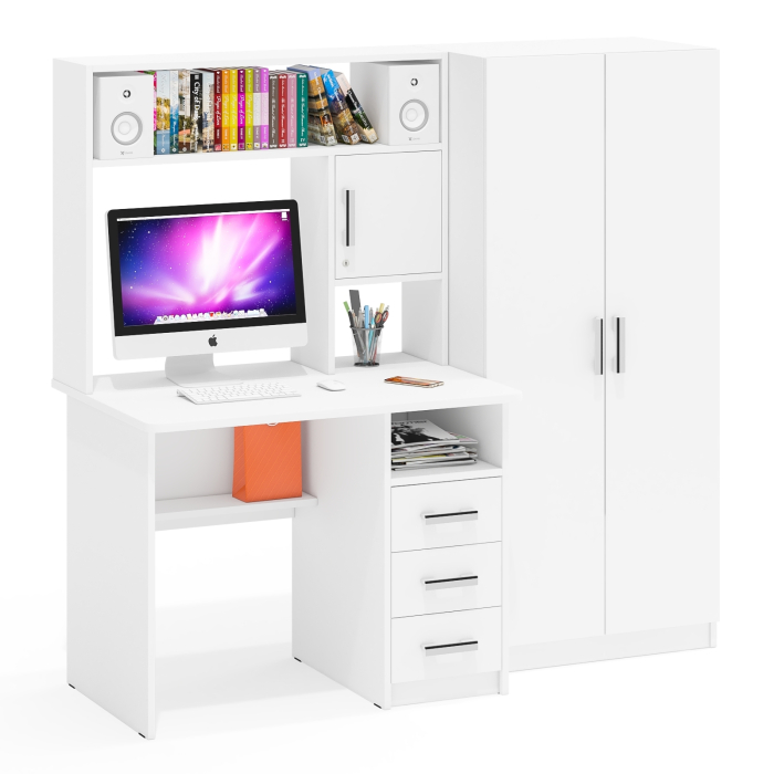 Прямые компьютерные столы, Стол компьютерный со шкафом СК-9