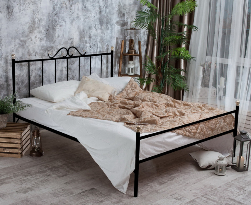 Кованые кровати, Кованая кровать Оливия 1.8 с одной спинкой