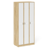 Шкафы распашные, Три пенала в прихожую П-6-500 фрезеровка ромб