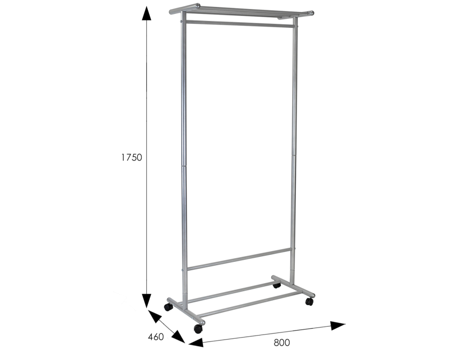Вешалки, Вешалка гардеробная на колесах Мебелик М 9
