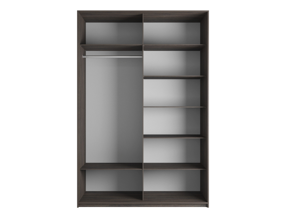 Шкафы-купе 2-х дверные, Шкаф-купе Эста ДСП+Зеркало 200х66х240